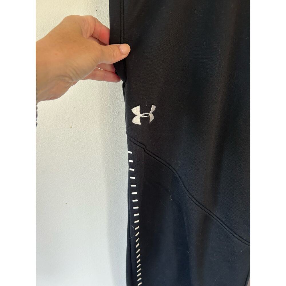 Under Armour mens sweatpants black size L joggers coldgear loose fit - Picture 2 of 7